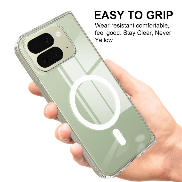For Google Pixel 10 Pro Fold Scratchproof PC Transparent MagSafe Phone Case