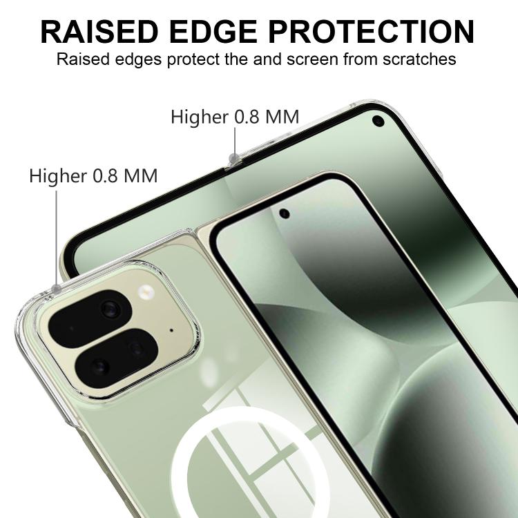 For Google Pixel 10 Pro Fold Scratchproof PC Transparent MagSafe Phone Case