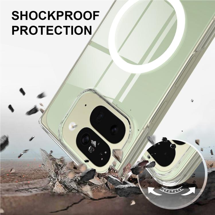 For Google Pixel 10 Pro Fold Scratchproof PC Transparent MagSafe Phone Case
