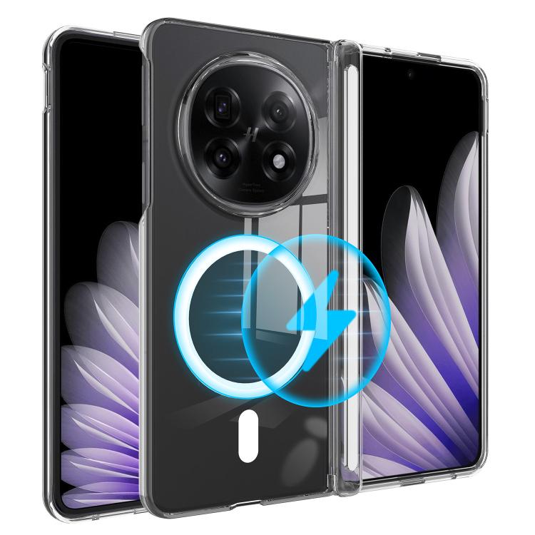 For OPPO Find N5 / OnePlus Open 2 Scratchproof PC Transparent MagSafe Phone Case