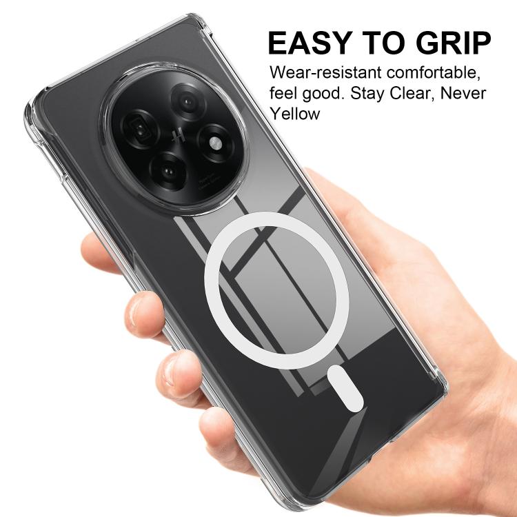 For OPPO Find N5 / OnePlus Open 2 Scratchproof PC Transparent MagSafe Phone Case