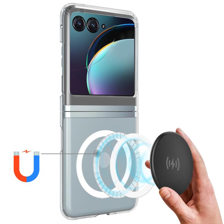 For Motorola Razr 40 Ultra Scratchproof PC Transparent MagSafe Phone Case