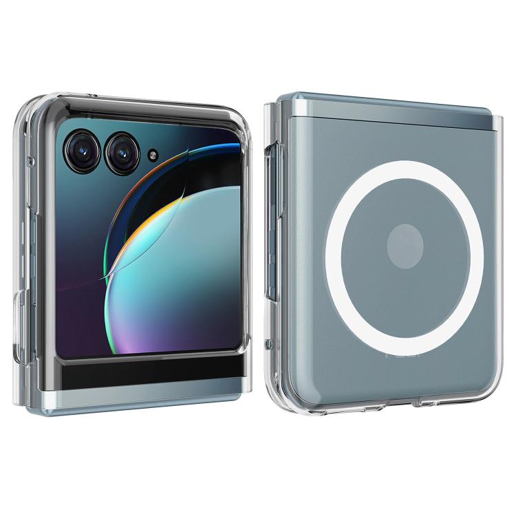 For Motorola Razr 40 Ultra Scratchproof PC Transparent MagSafe Phone Case