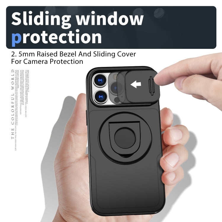 For iPhone 16 Pro Max Camshield MagSafe Ring Holder Armor Phone Case