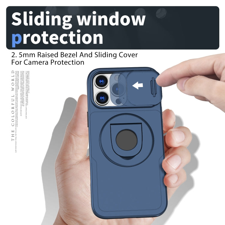 For iPhone 16 Pro Max Camshield MagSafe Ring Holder Armor Phone Case