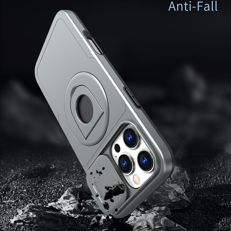 For iPhone 16 Pro Max Camshield MagSafe Ring Holder Armor Phone Case