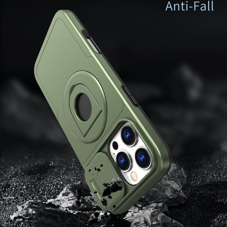 For iPhone 16 Pro Max Camshield MagSafe Ring Holder Armor Phone Case