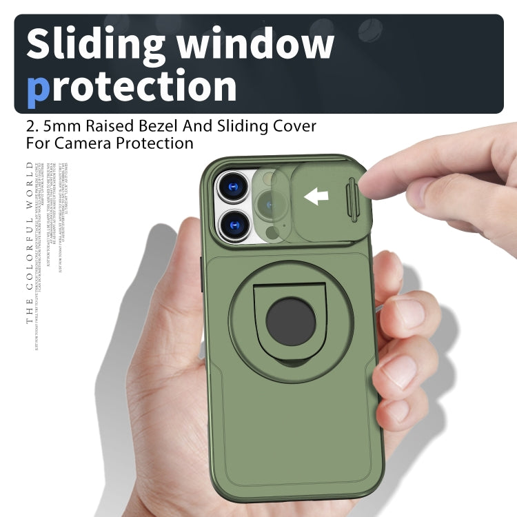 For iPhone 16 Pro Max Camshield MagSafe Ring Holder Armor Phone Case
