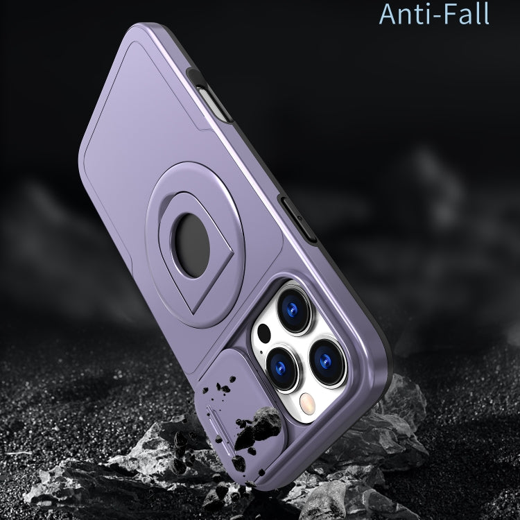 For iPhone 16 Pro Max Camshield MagSafe Ring Holder Armor Phone Case