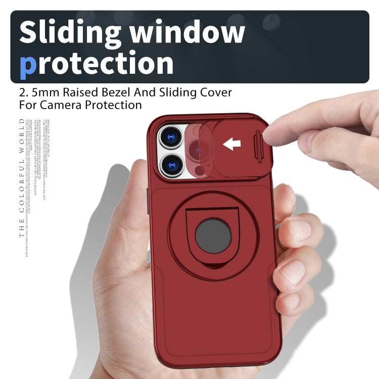 For iPhone 16 Pro Camshield MagSafe Ring Holder Armor Phone Case