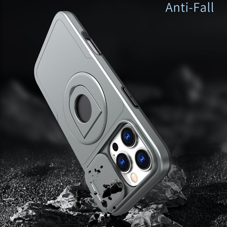 For iPhone 16 Pro Camshield MagSafe Ring Holder Armor Phone Case