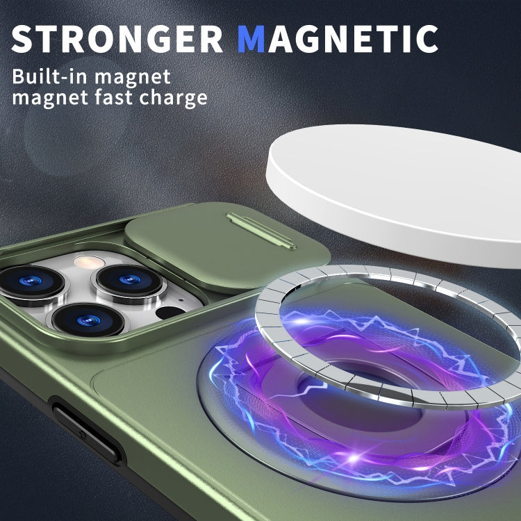 For iPhone 16 Pro Camshield MagSafe Ring Holder Armor Phone Case