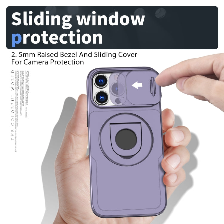 For iPhone 16 Pro Camshield MagSafe Ring Holder Armor Phone Case