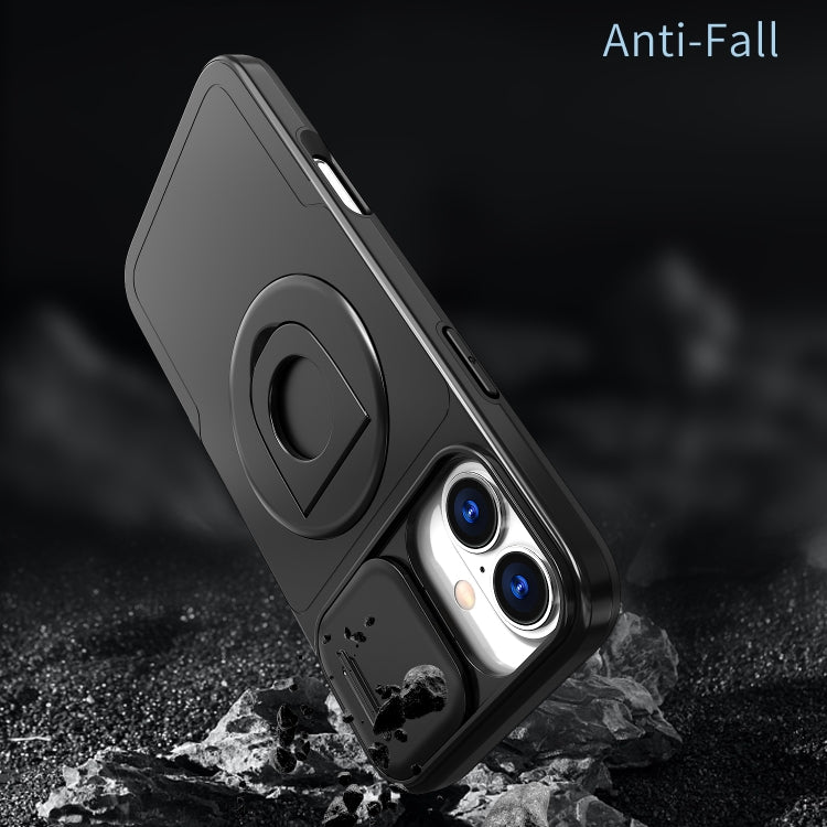 For iPhone 16 Plus Camshield MagSafe Ring Holder Armor Phone Case