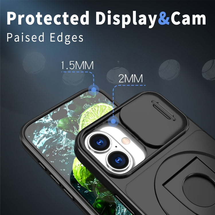 For iPhone 16 Plus Camshield MagSafe Ring Holder Armor Phone Case