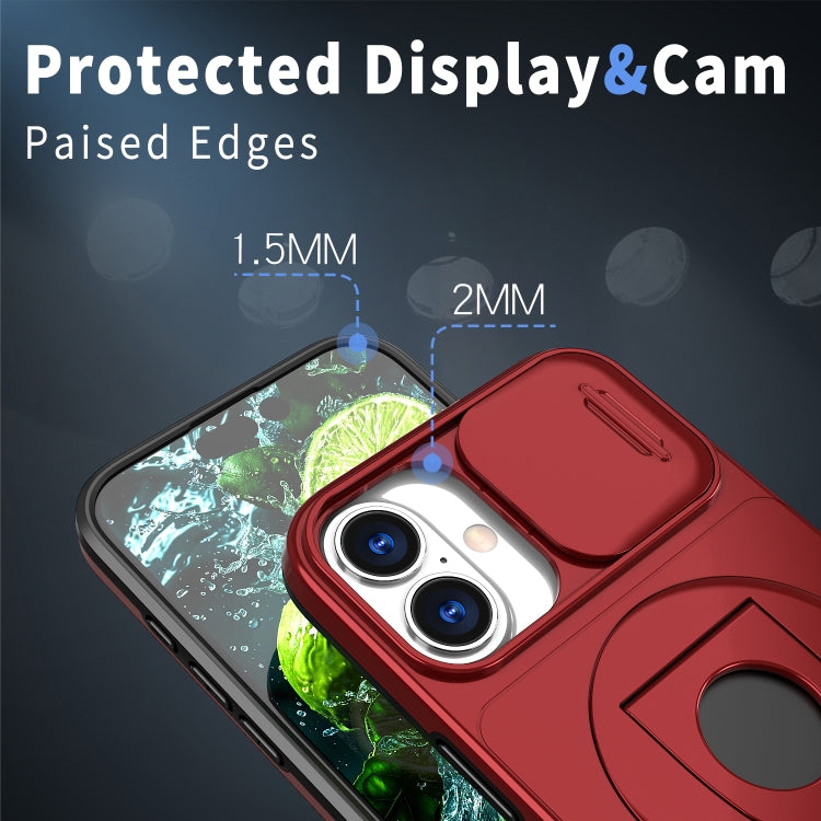 For iPhone 16 Plus Camshield MagSafe Ring Holder Armor Phone Case