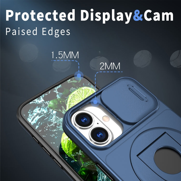 For iPhone 16 Plus Camshield MagSafe Ring Holder Armor Phone Case