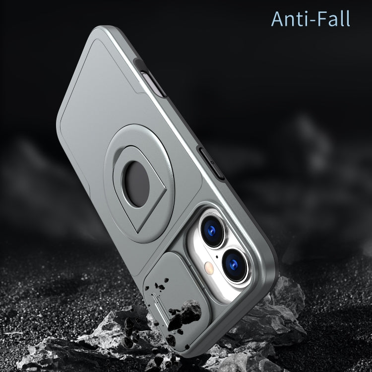 For iPhone 16 Plus Camshield MagSafe Ring Holder Armor Phone Case