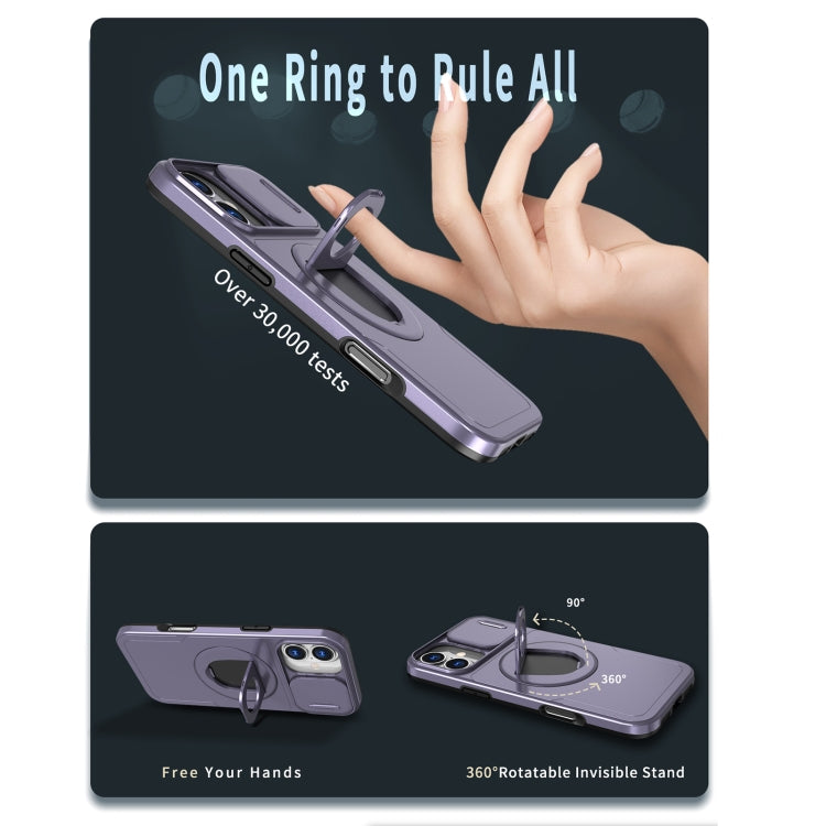 For iPhone 16 Plus Camshield MagSafe Ring Holder Armor Phone Case