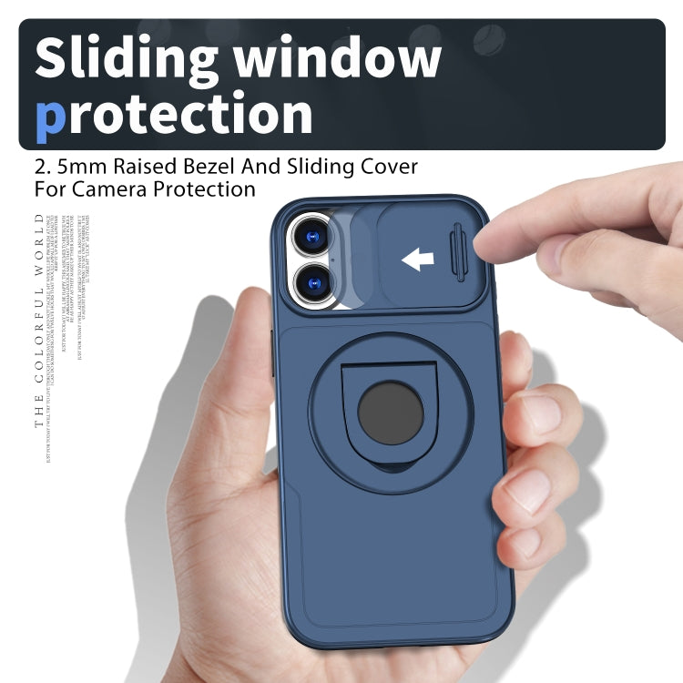 For iPhone 16 Camshield MagSafe Ring Holder Armor Phone Case