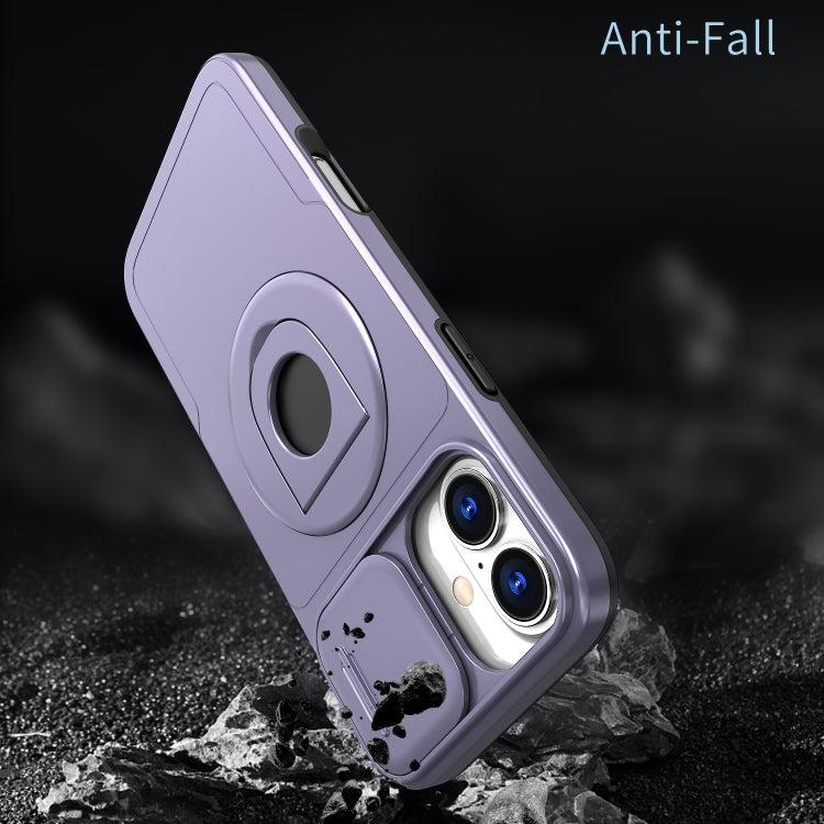 For iPhone 16 Camshield MagSafe Ring Holder Armor Phone Case
