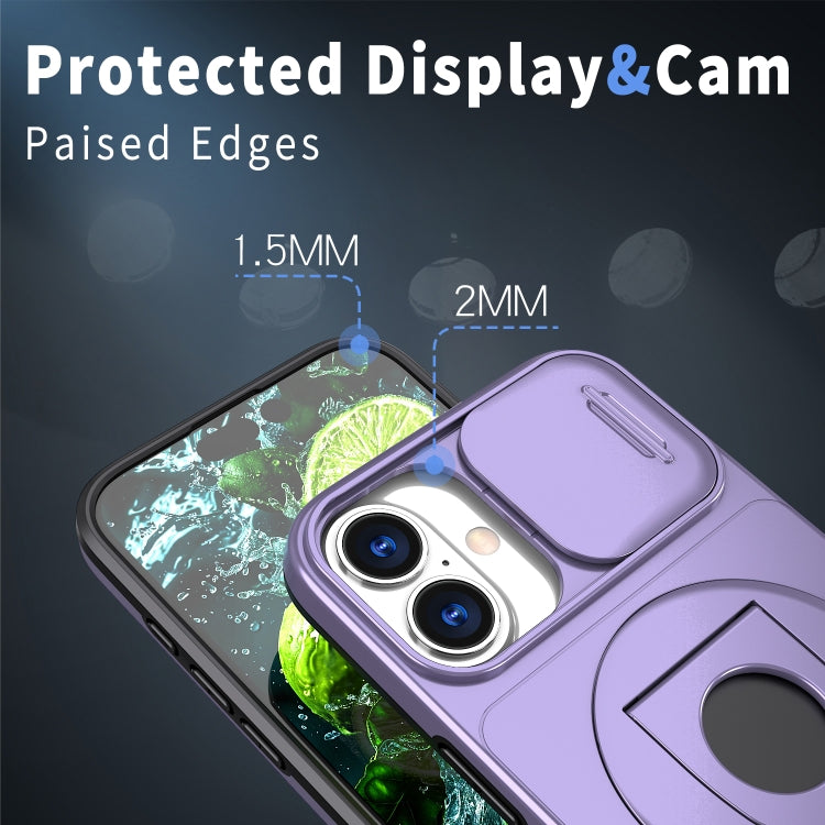 For iPhone 16 Camshield MagSafe Ring Holder Armor Phone Case
