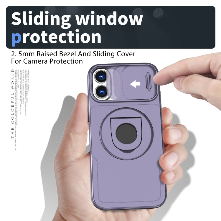 For iPhone 16 Camshield MagSafe Ring Holder Armor Phone Case