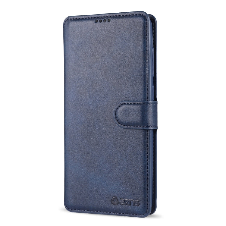 For Samsung Galaxy A21s AZNS Calf Texture Horizontal Flip Leather Case with Holder & Card Slots & Wallet & Photo Frame