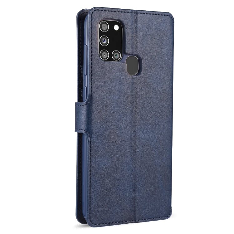For Samsung Galaxy A21s AZNS Calf Texture Horizontal Flip Leather Case with Holder & Card Slots & Wallet & Photo Frame