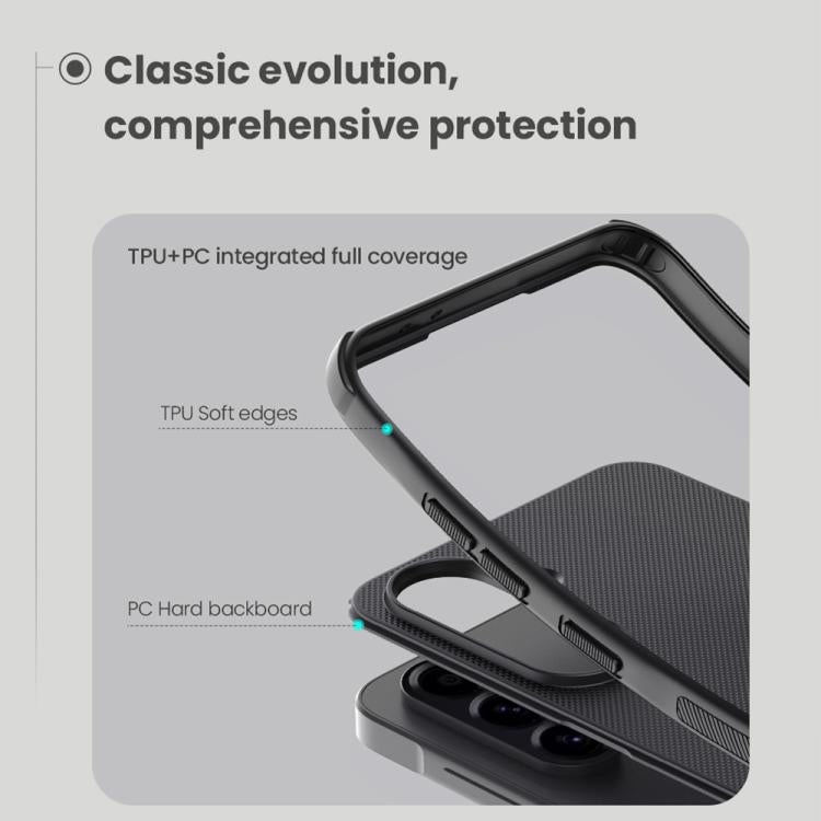 For Samsung Galaxy A56 5G NILLKIN Frosted Shield Pro Magnetic Phone Case - Black