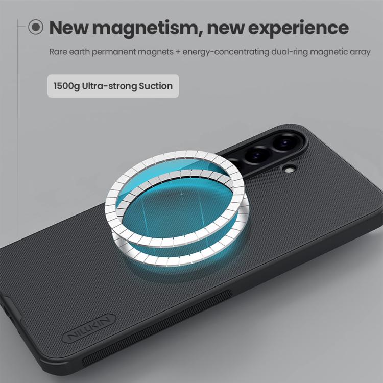 For Samsung Galaxy A56 5G NILLKIN Frosted Shield Pro Magnetic Phone Case - Black