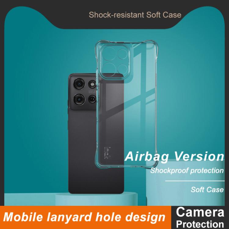 For Motorola Moto G75 5G imak Shockproof Airbag TPU Phone Case - Transparent