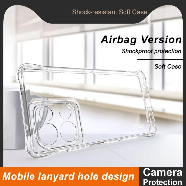 For Motorola Moto G75 5G imak Shockproof Airbag TPU Phone Case - Transparent