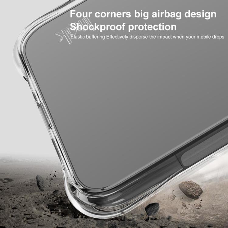 For Motorola Moto G75 5G imak Shockproof Airbag TPU Phone Case - Transparent