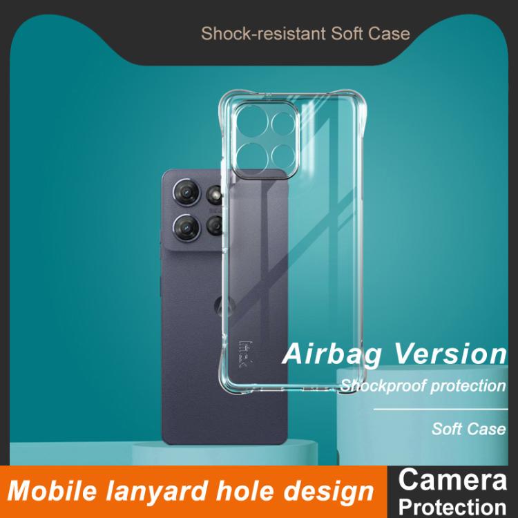 For Motorola Moto G Power 2025 imak Shockproof Airbag TPU Phone Case - Transparent