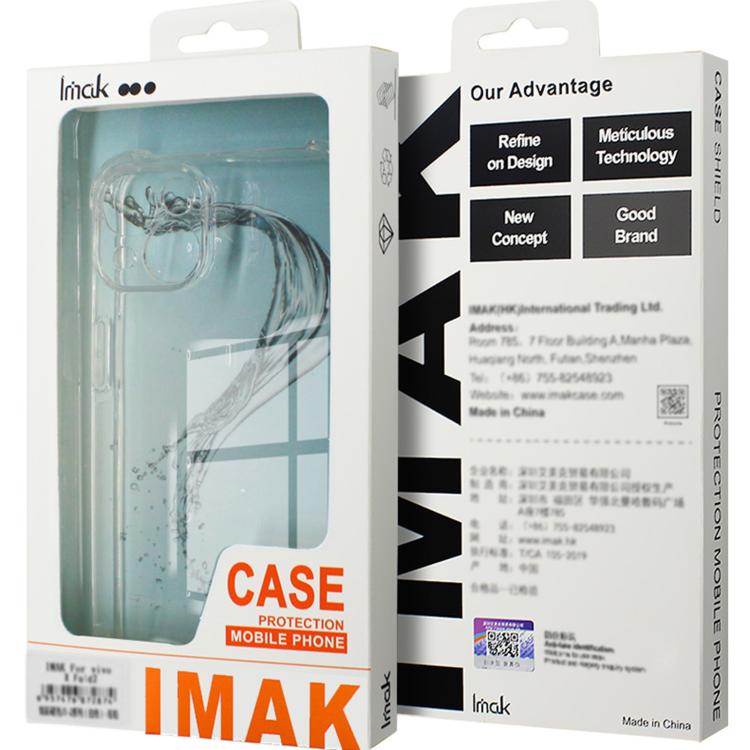 For Motorola Moto G15 4G imak Shockproof Airbag TPU Phone Case - Transparent