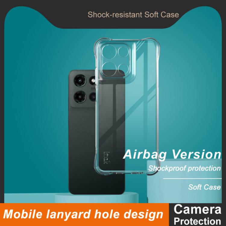 For Motorola Moto G 5G 2025 imak Shockproof Airbag TPU Phone Case - Transparent
