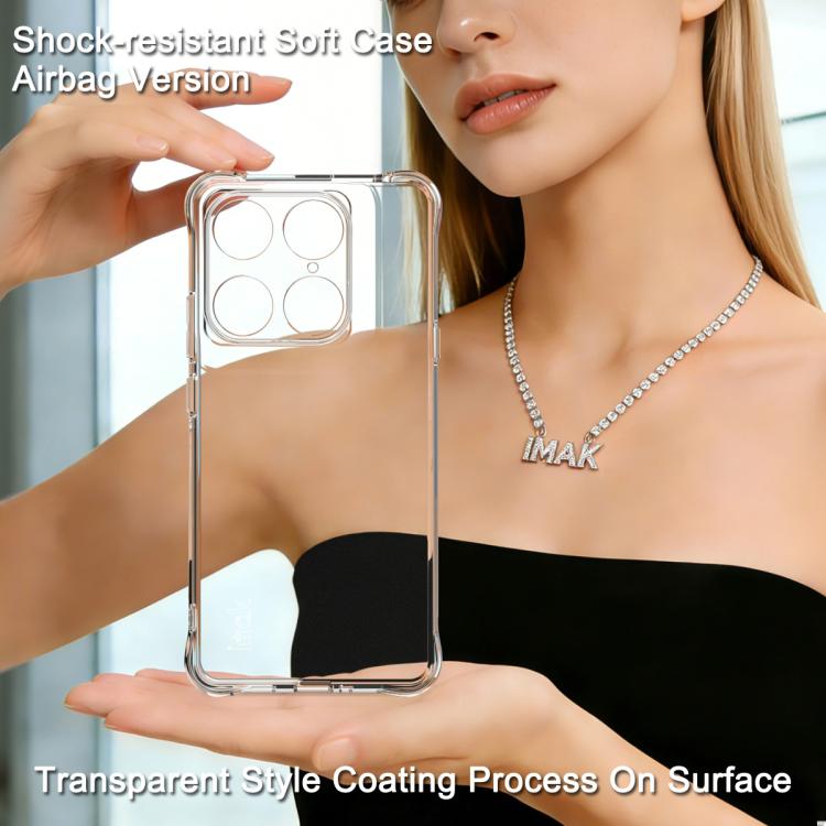 For Motorola Edge 70 Ultra 5G imak Shockproof Airbag TPU Phone Case - Transparent