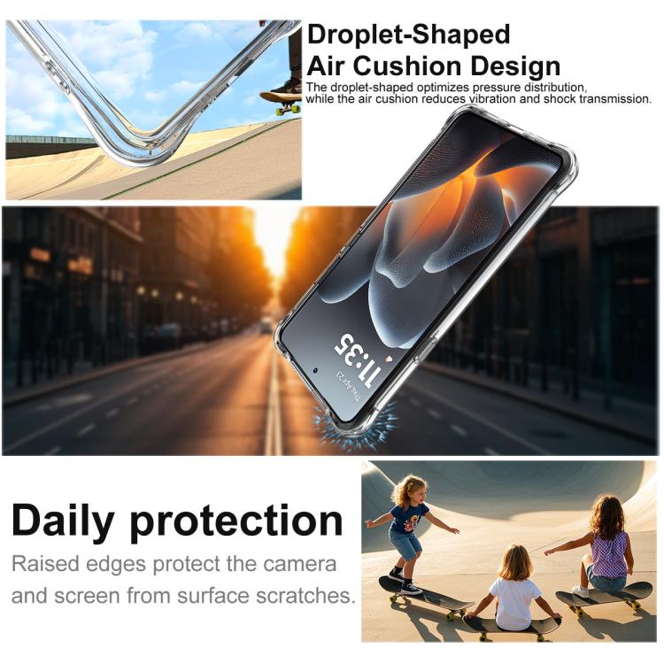 For Motorola Edge 70 Ultra 5G imak Shockproof Airbag TPU Phone Case - Transparent