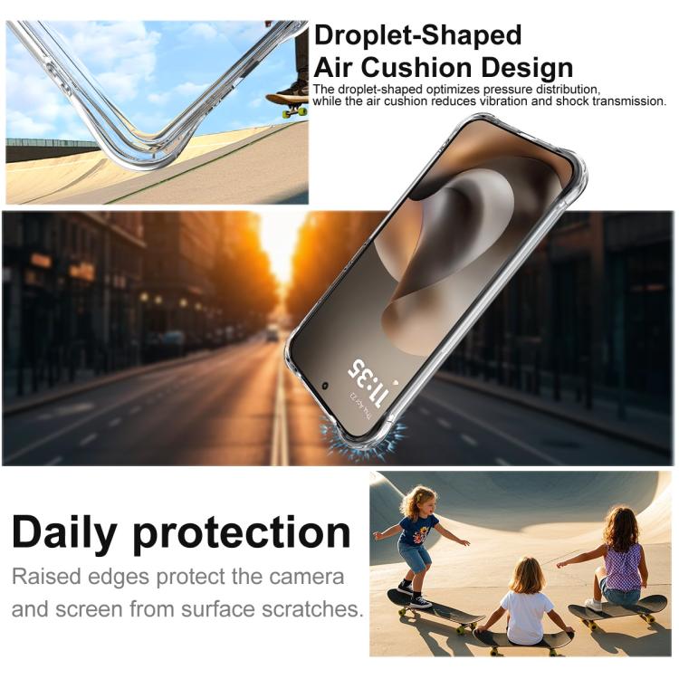 For Motorola Moto G67 5G / G77 5G imak Shockproof Airbag TPU Phone Case - Transparent