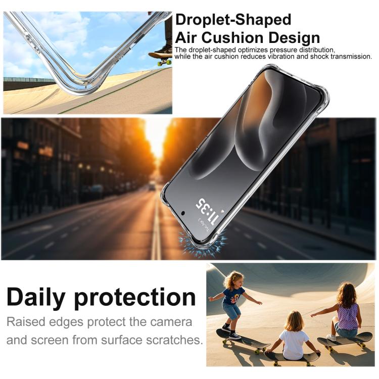 For Motorola Edge 70 Fusion 5G imak Shockproof Airbag TPU Phone Case - Transparent