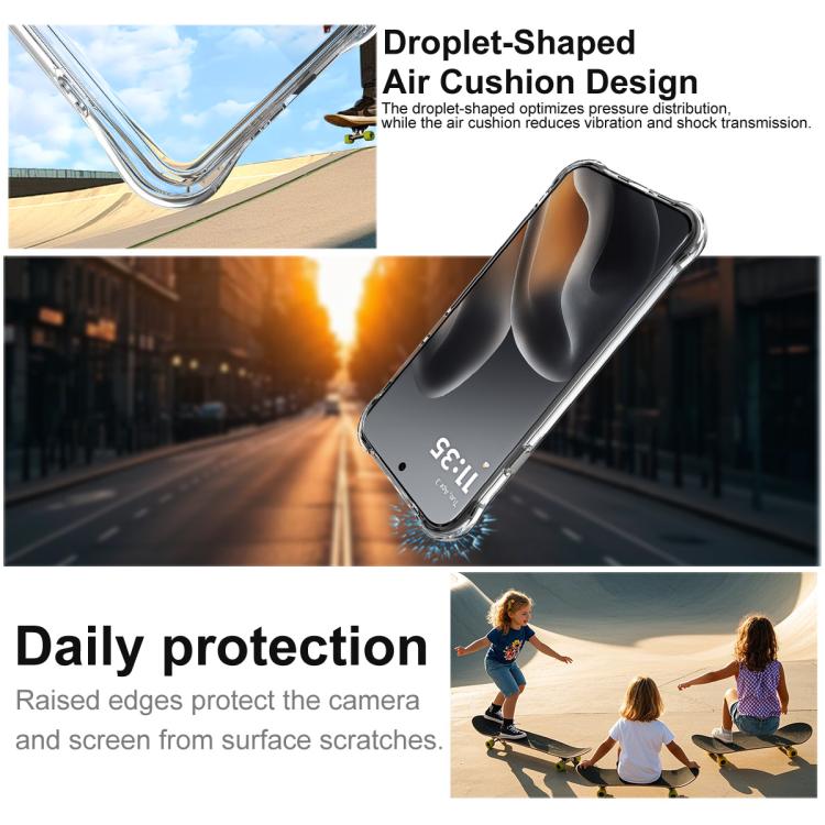 For Motorola Edge 5G 2026 imak Shockproof Airbag TPU Phone Case - Transparent