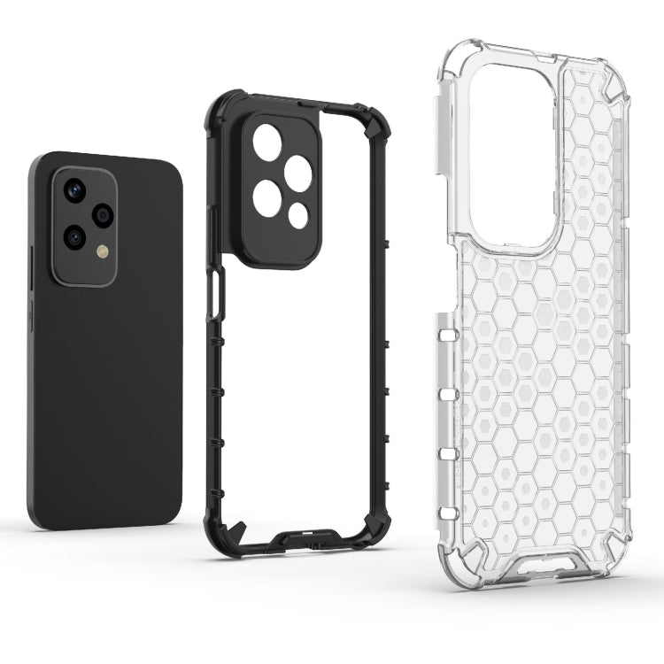 For Honor 200 Lite Global Shockproof Honeycomb PC + TPU Protective Phone Case