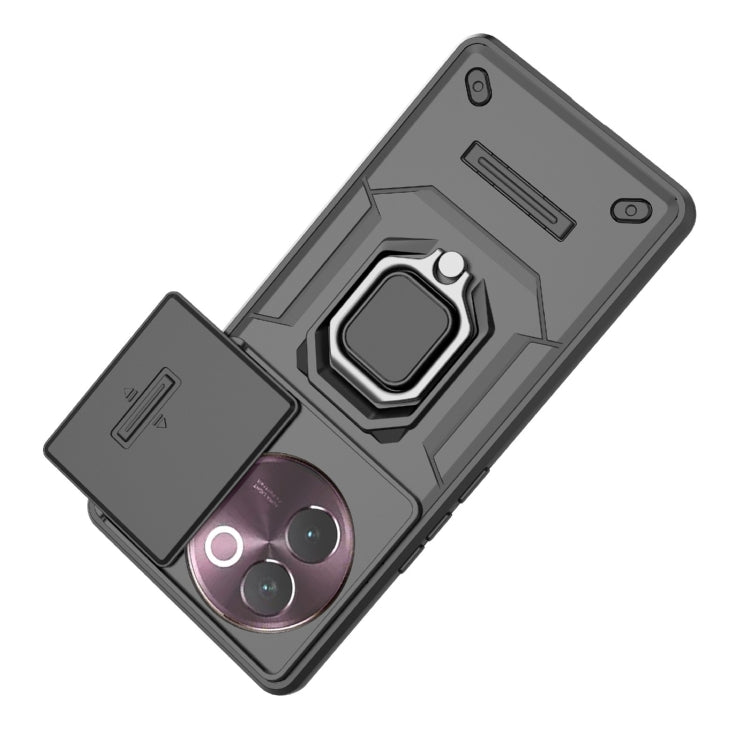 For vivo V30e 5G Global Sliding Camshield TPU + PC Shockproof Phone Case with Holder