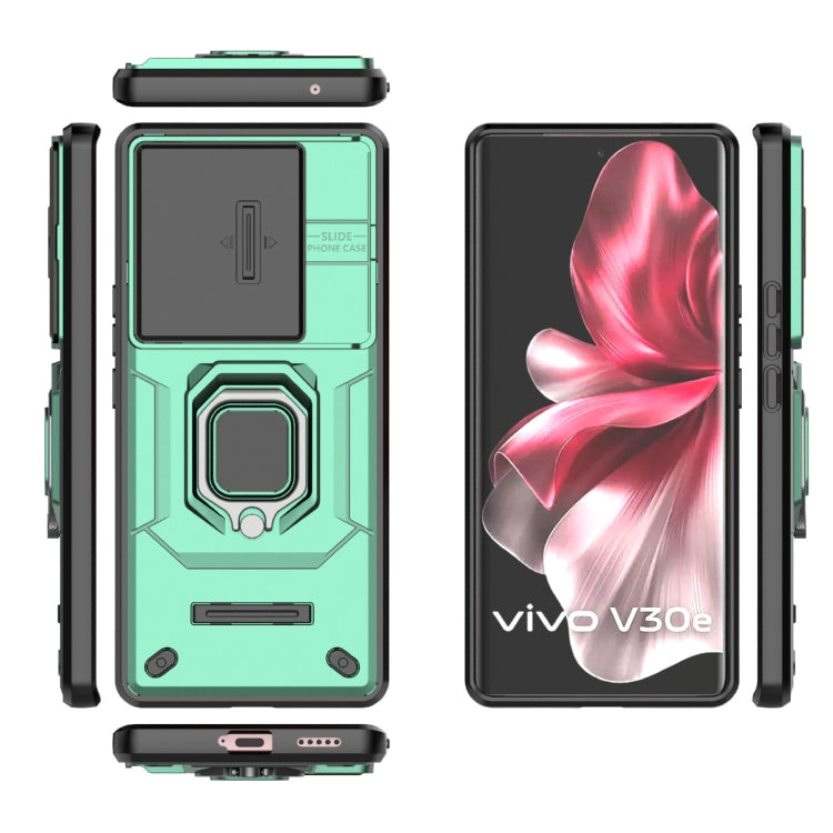 For vivo V30e 5G Global Sliding Camshield TPU + PC Shockproof Phone Case with Holder