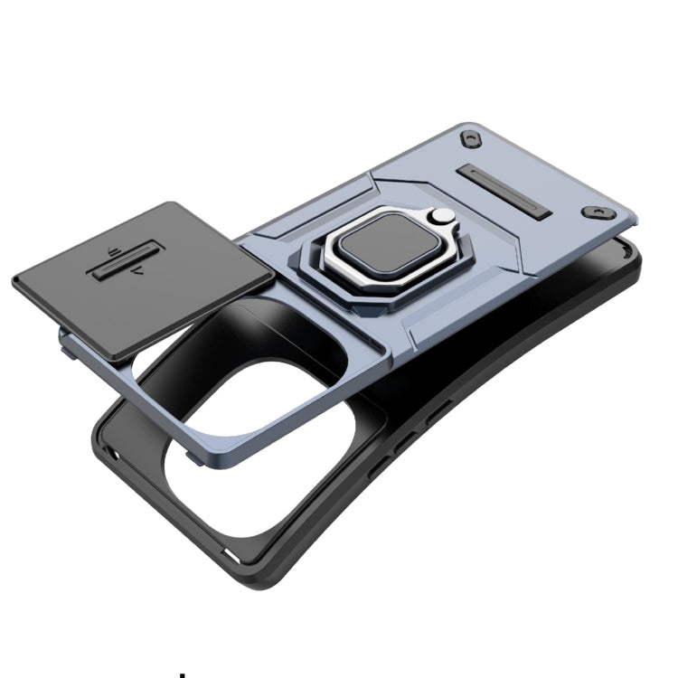 For vivo iQOO Z9s Pro 5G Global Sliding Camshield TPU + PC Shockproof Phone Case with Holder