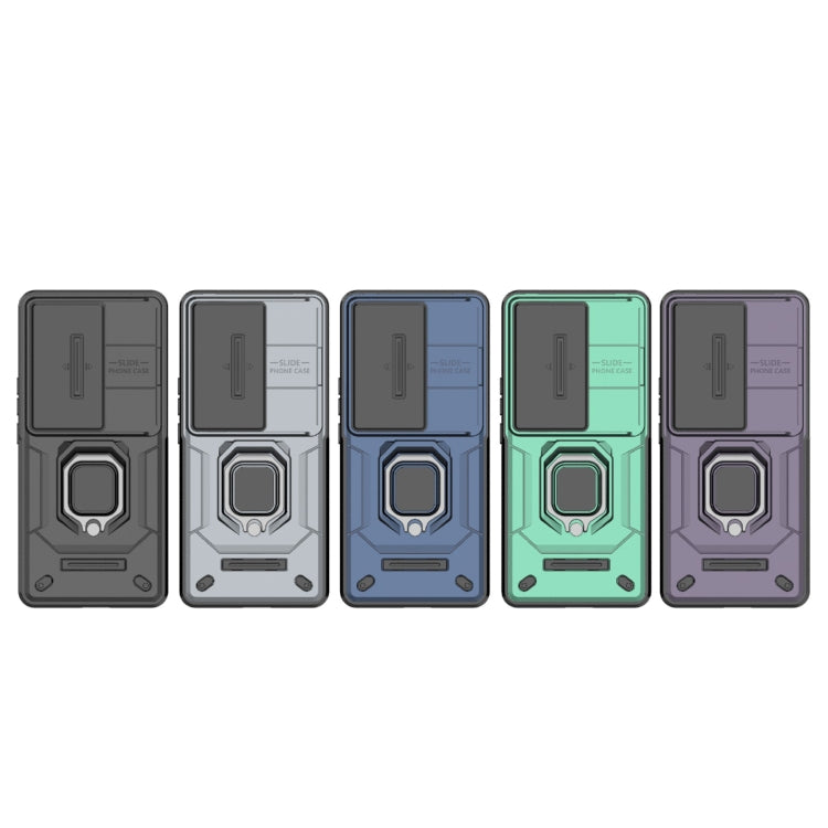 For vivo iQOO Z9s 5G Global Sliding Camshield TPU + PC Shockproof Phone Case with Holder