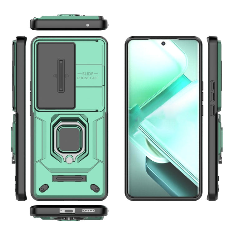 For vivo iQOO Z9s 5G Global Sliding Camshield TPU + PC Shockproof Phone Case with Holder