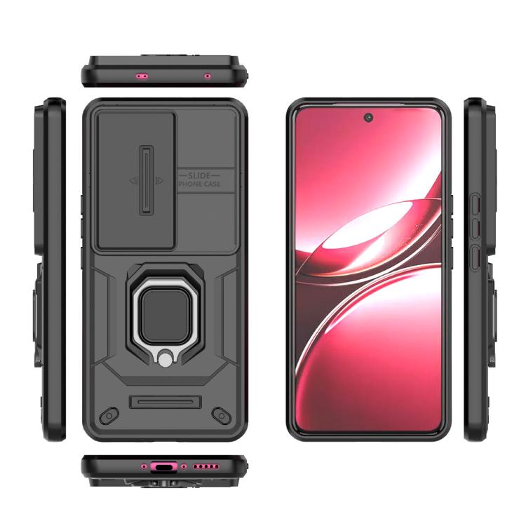 For vivo V50 5G Global Sliding Camshield TPU + PC Shockproof Phone Case with Holder