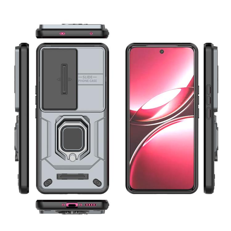 For vivo V50 5G Global Sliding Camshield TPU + PC Shockproof Phone Case with Holder